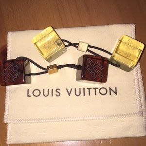 Authentic Louis Vuitton hair cubes